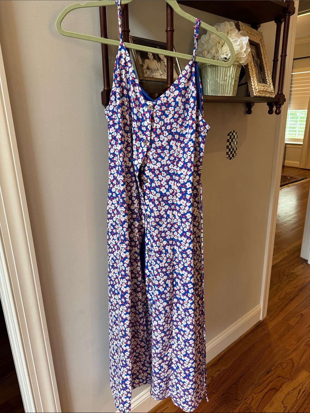 Sienna Sky Blue Floral Slip Jumpsuit